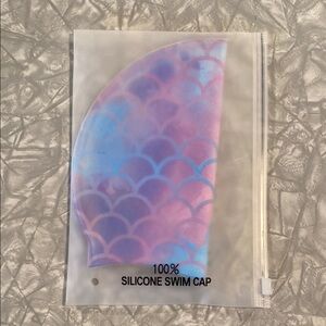 Silicone Swim Cap - Pink and Blue